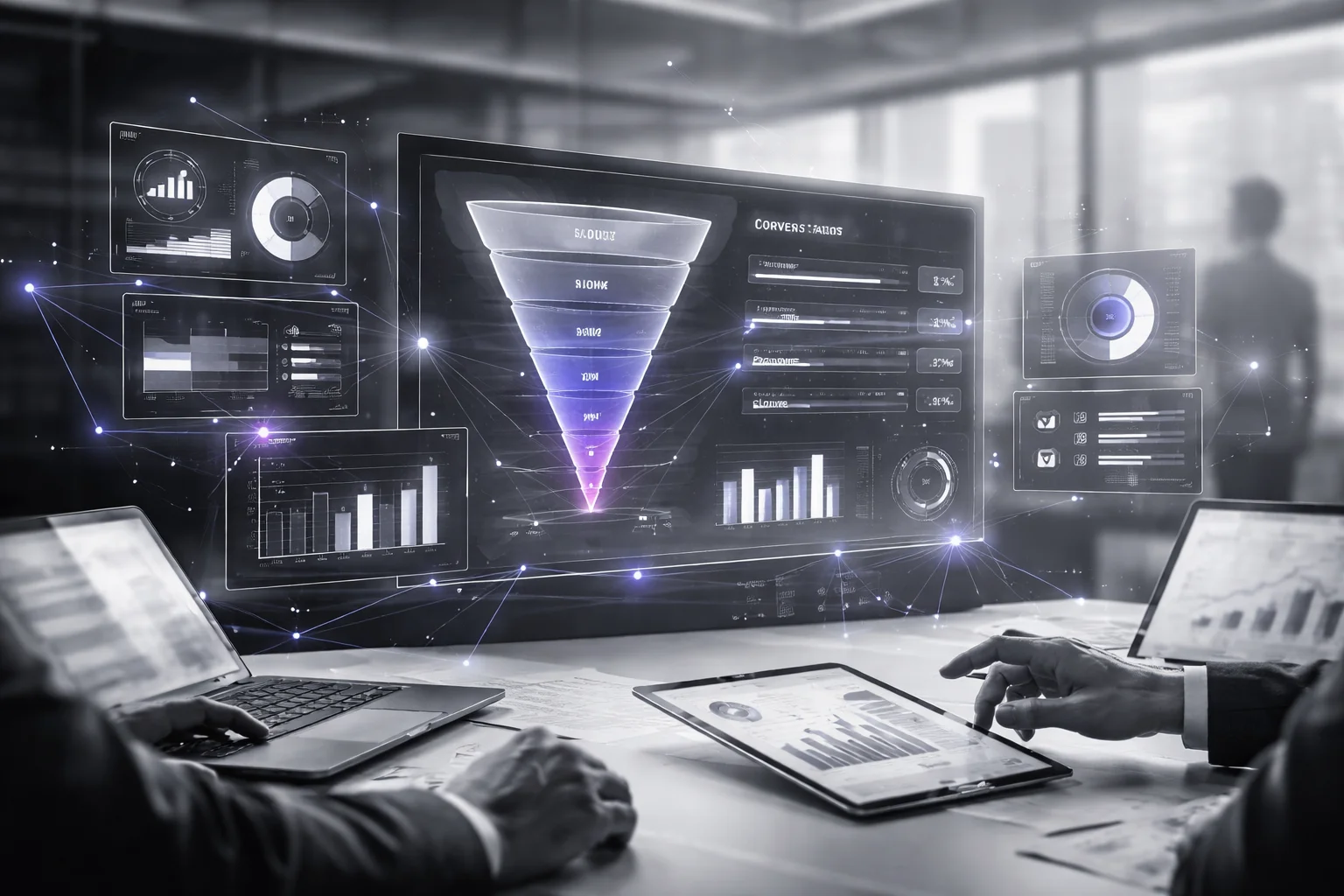 Sales process factors feeding into a forecasting model