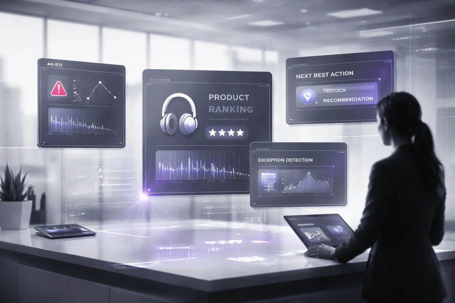 Action-enabling patterns for retail analytics AI