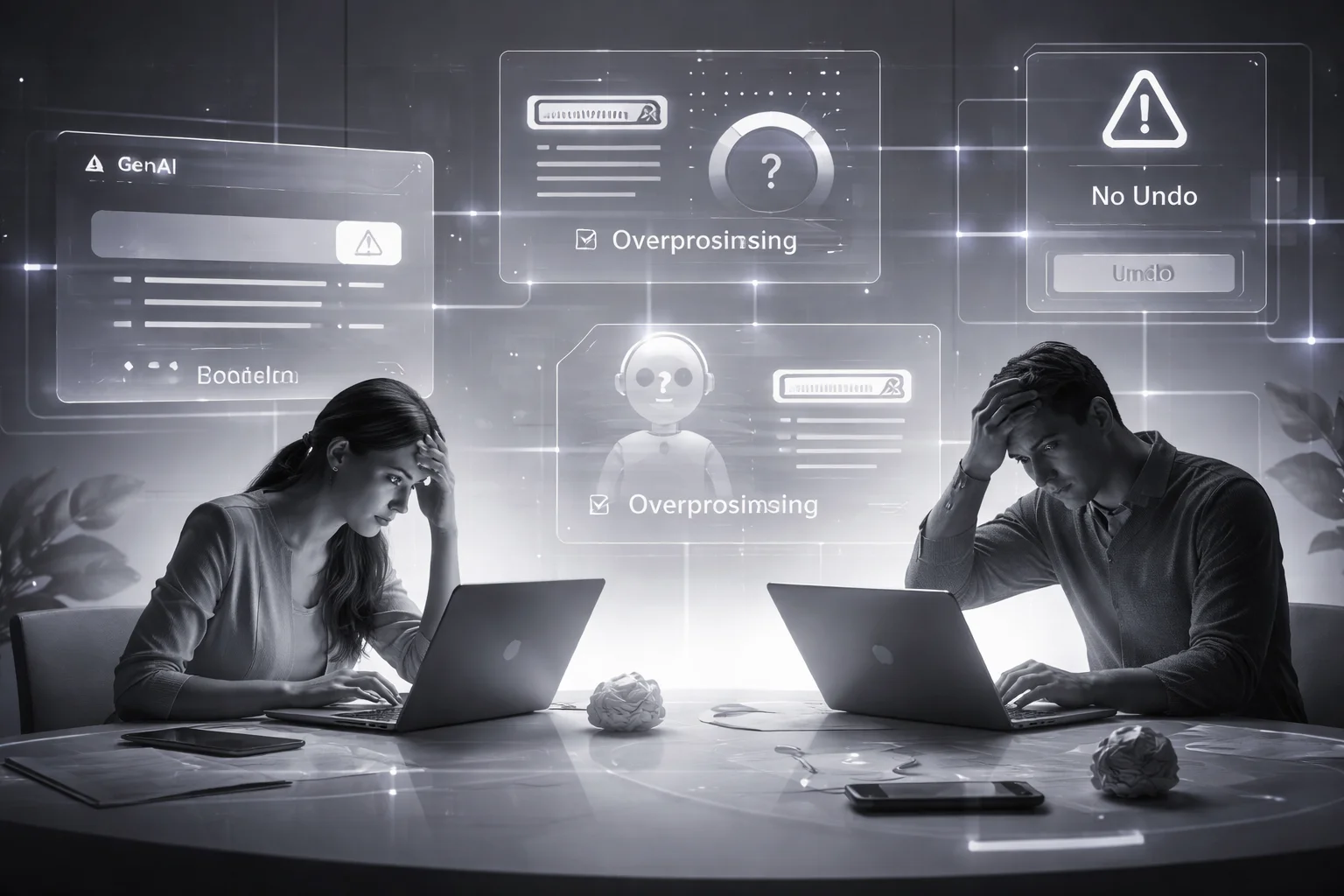 Poor versus strong UX in generative AI app development