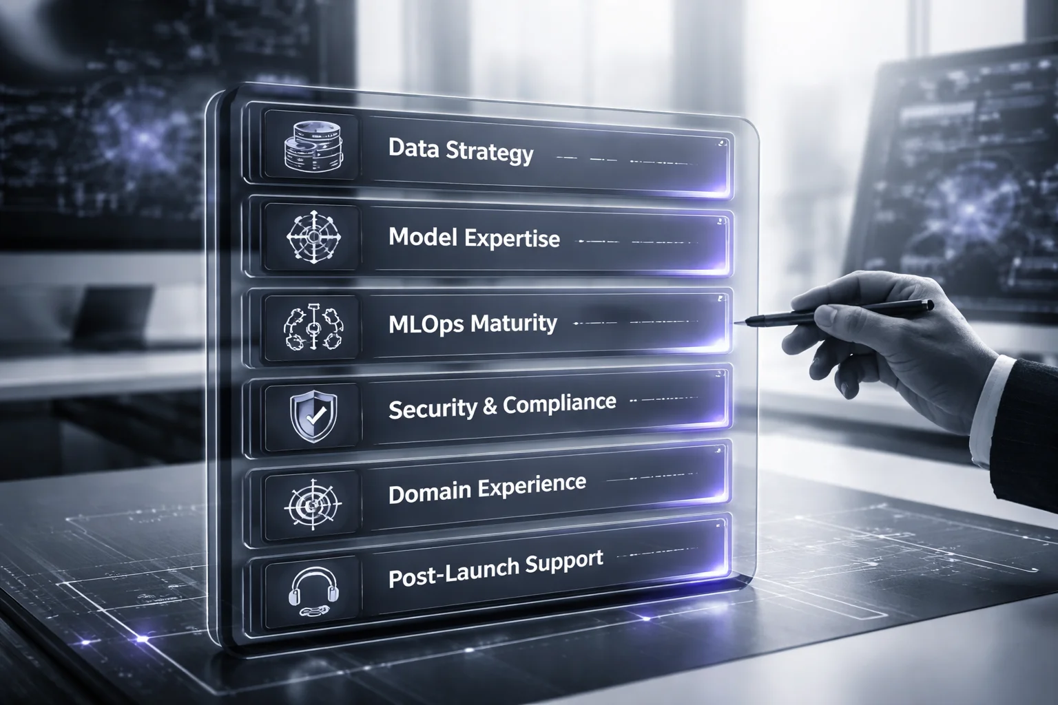 AI model training company evaluation scorecard