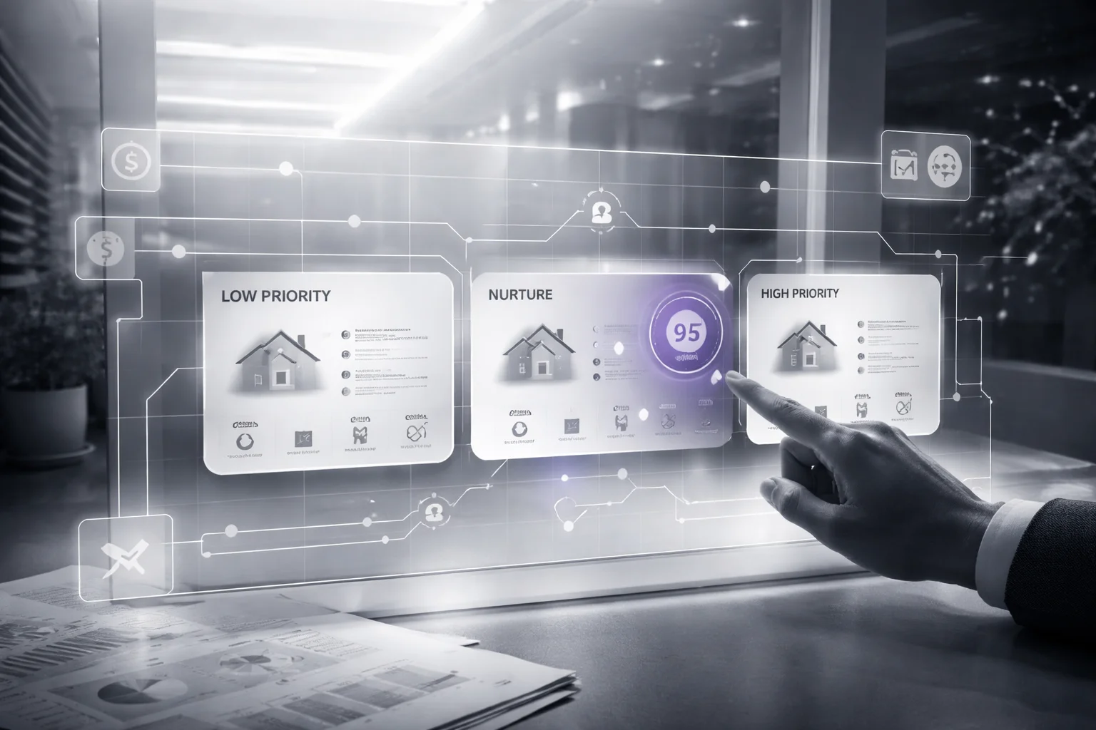 Lead scoring framework for real estate chatbot development with buyer qualification criteria