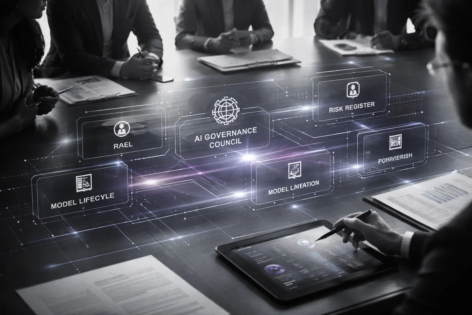 AI governance operating model for enterprise risk management