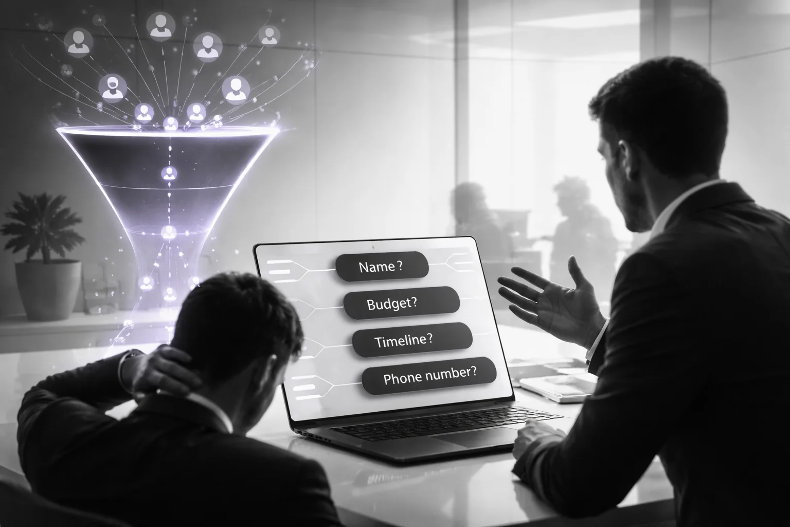 Interrogatory chatbot versus conversational lead qualification flow