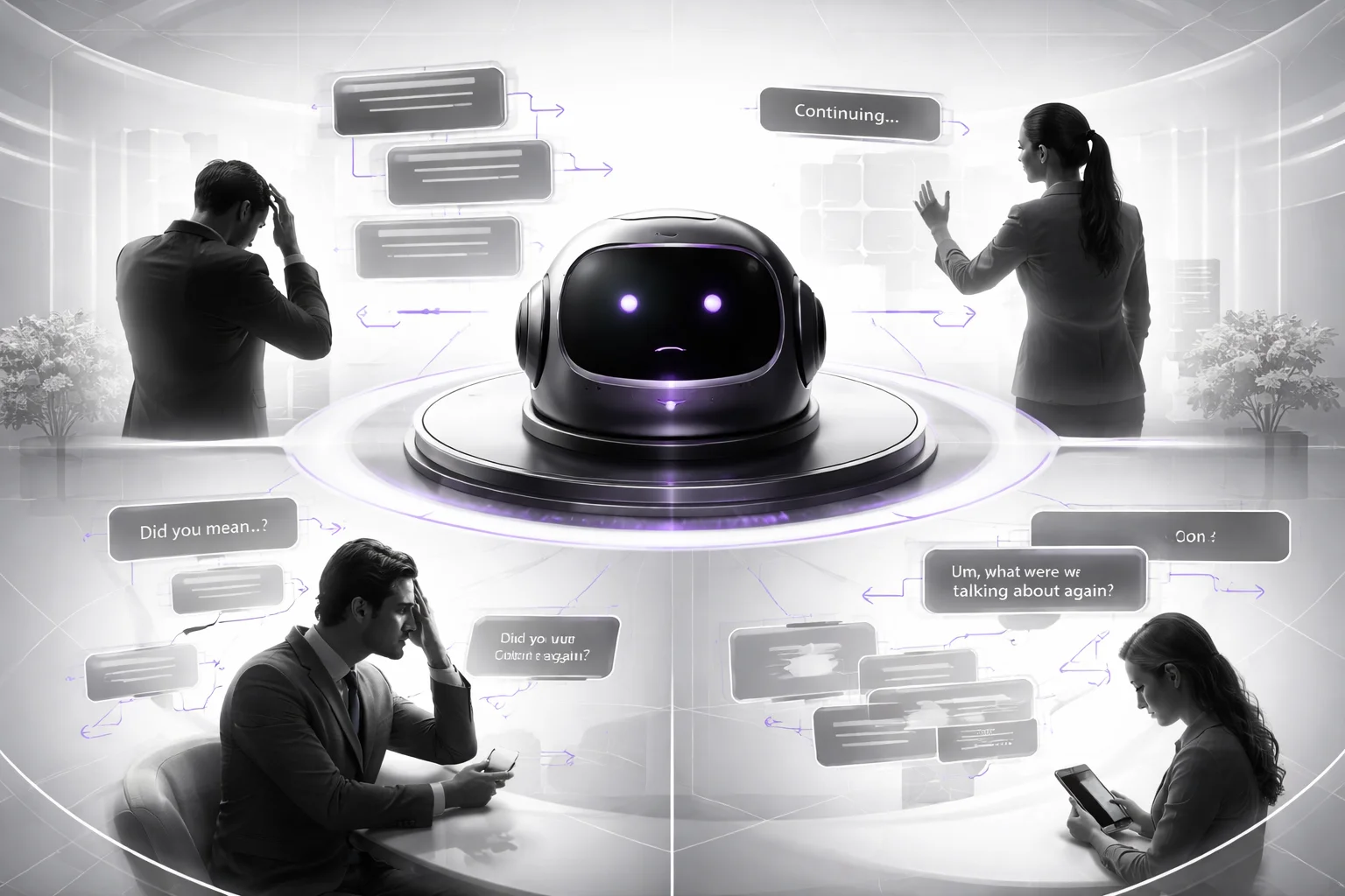 Robotic versus natural voice bot conversation flow
