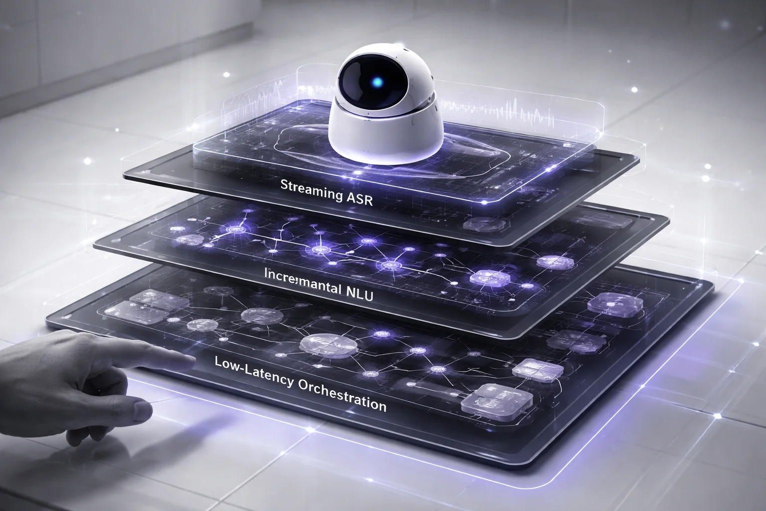 Real-time voice bot architecture layers