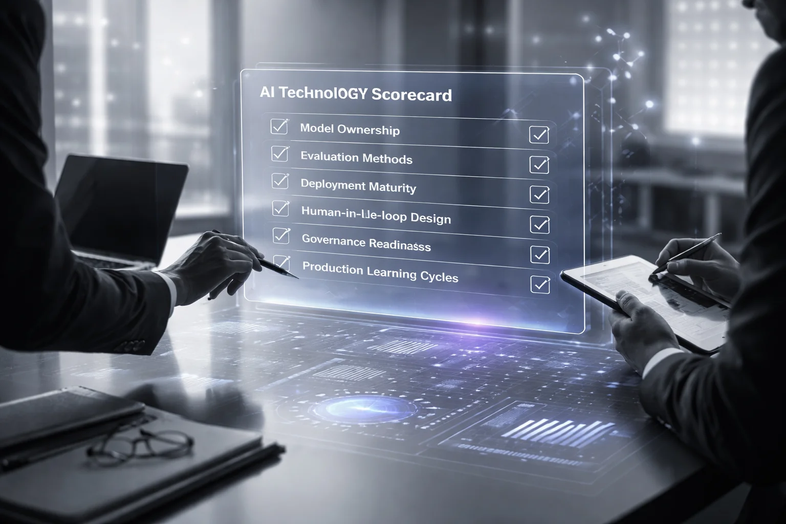 AI technology company evaluation framework and vendor scorecard