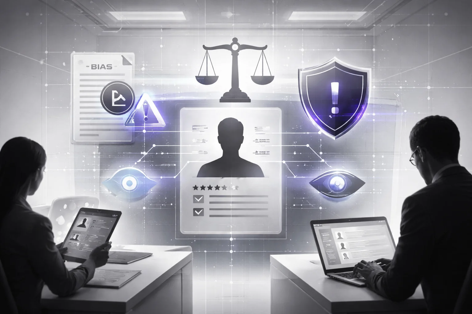 Comparison of manual HR work versus AI automation