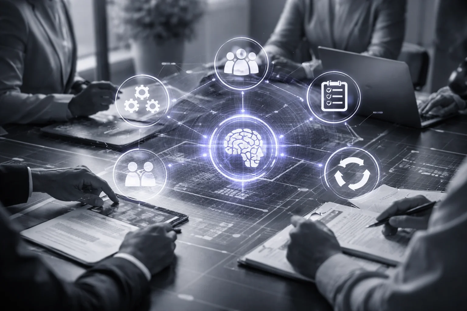 AI adoption enablement plan with training and feedback loops