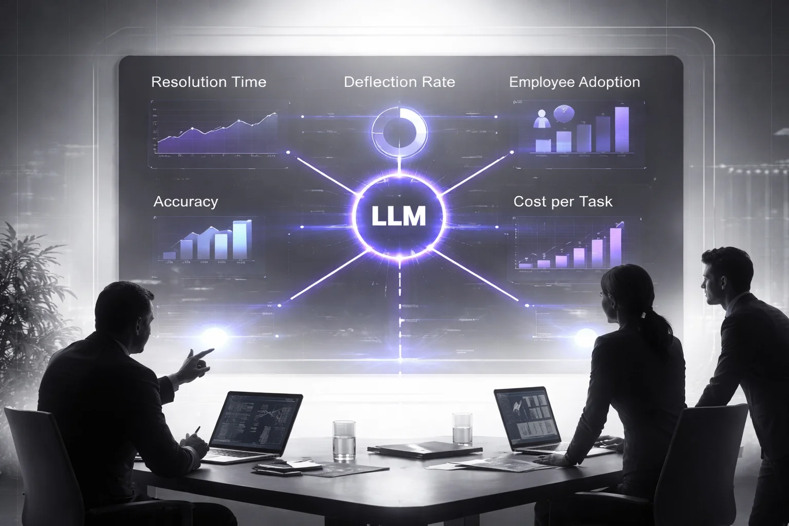 LLM pilot KPI dashboard for enterprise measurement