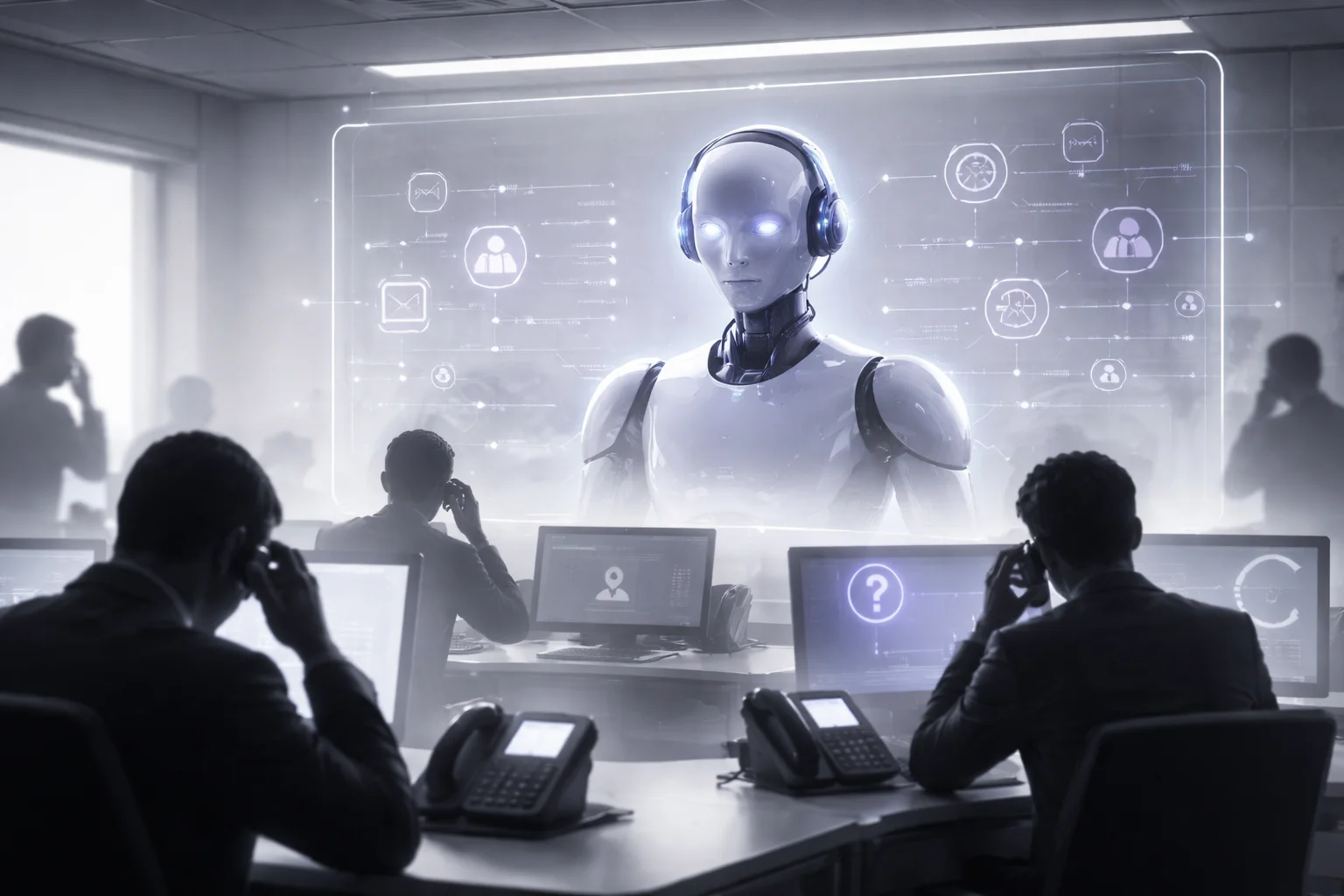 Comparison of volume-first versus risk-managed AI phone bot rollout