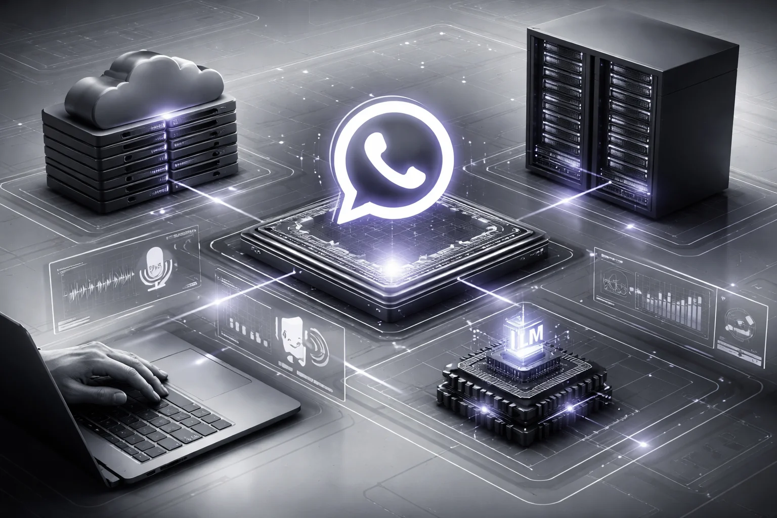 WhatsApp voice bot technical architecture