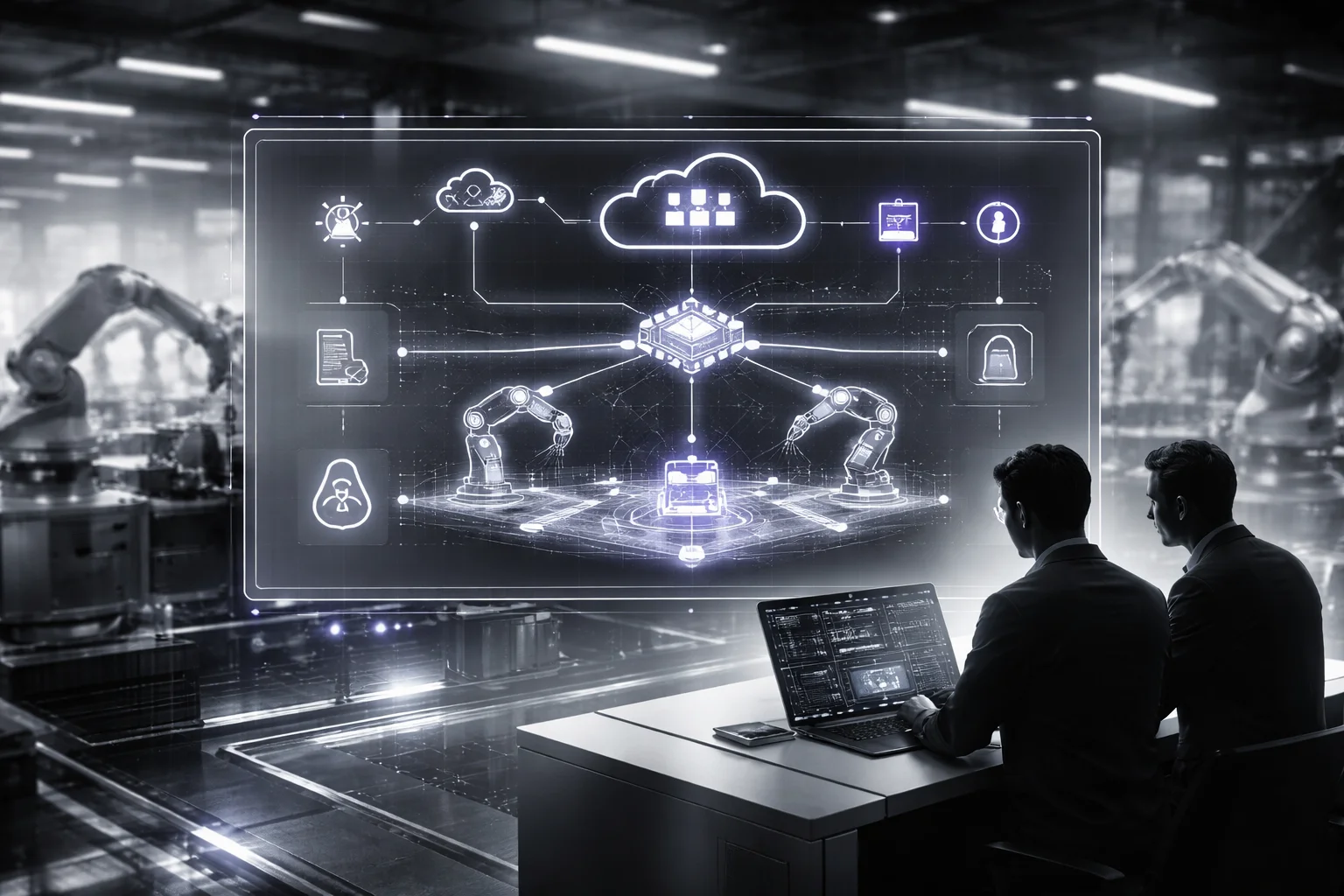 High-reliability manufacturing AI architecture pattern