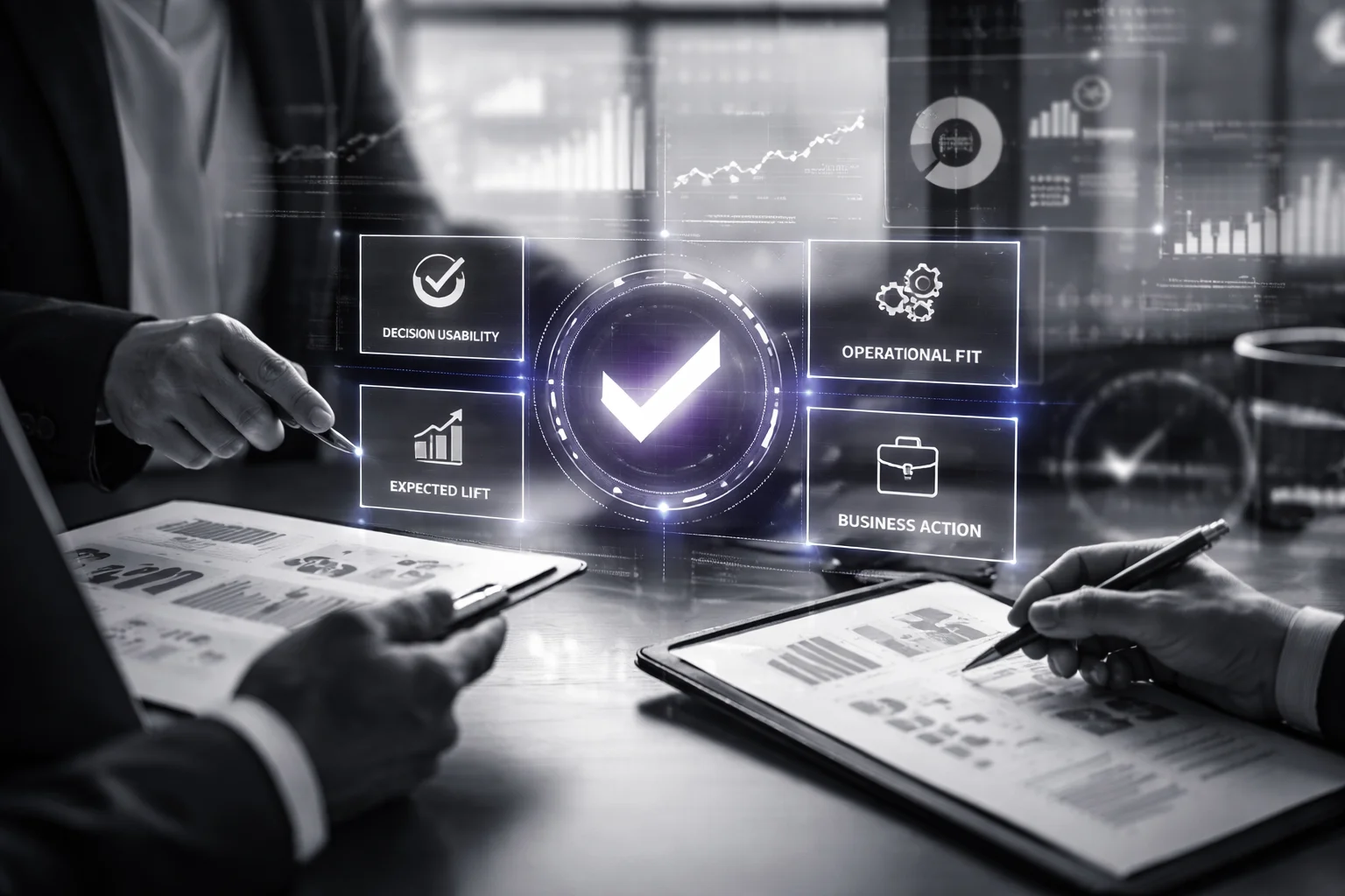 Relevance testing criteria for AI analytics insights