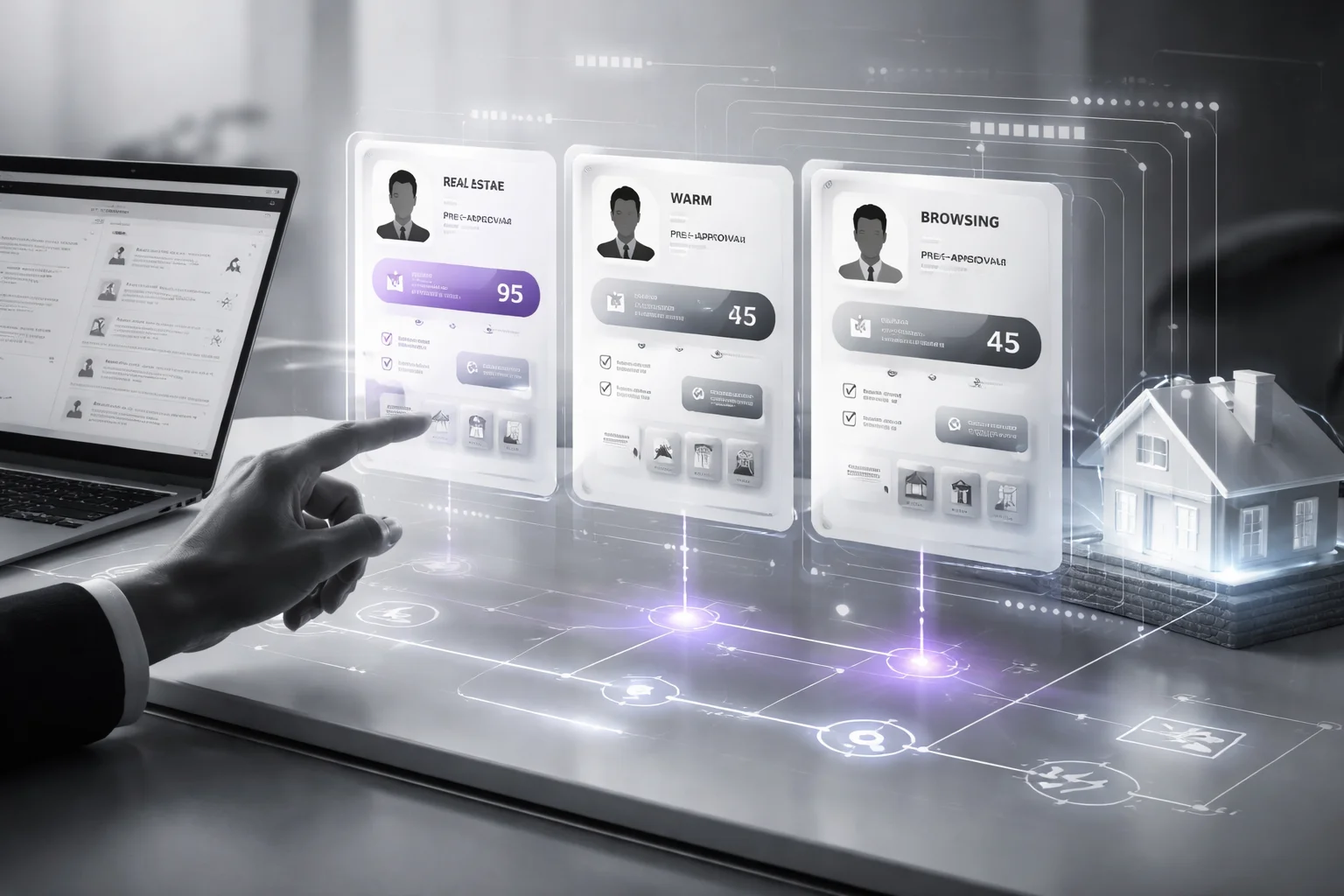 Real estate chatbot qualification conversation design flow