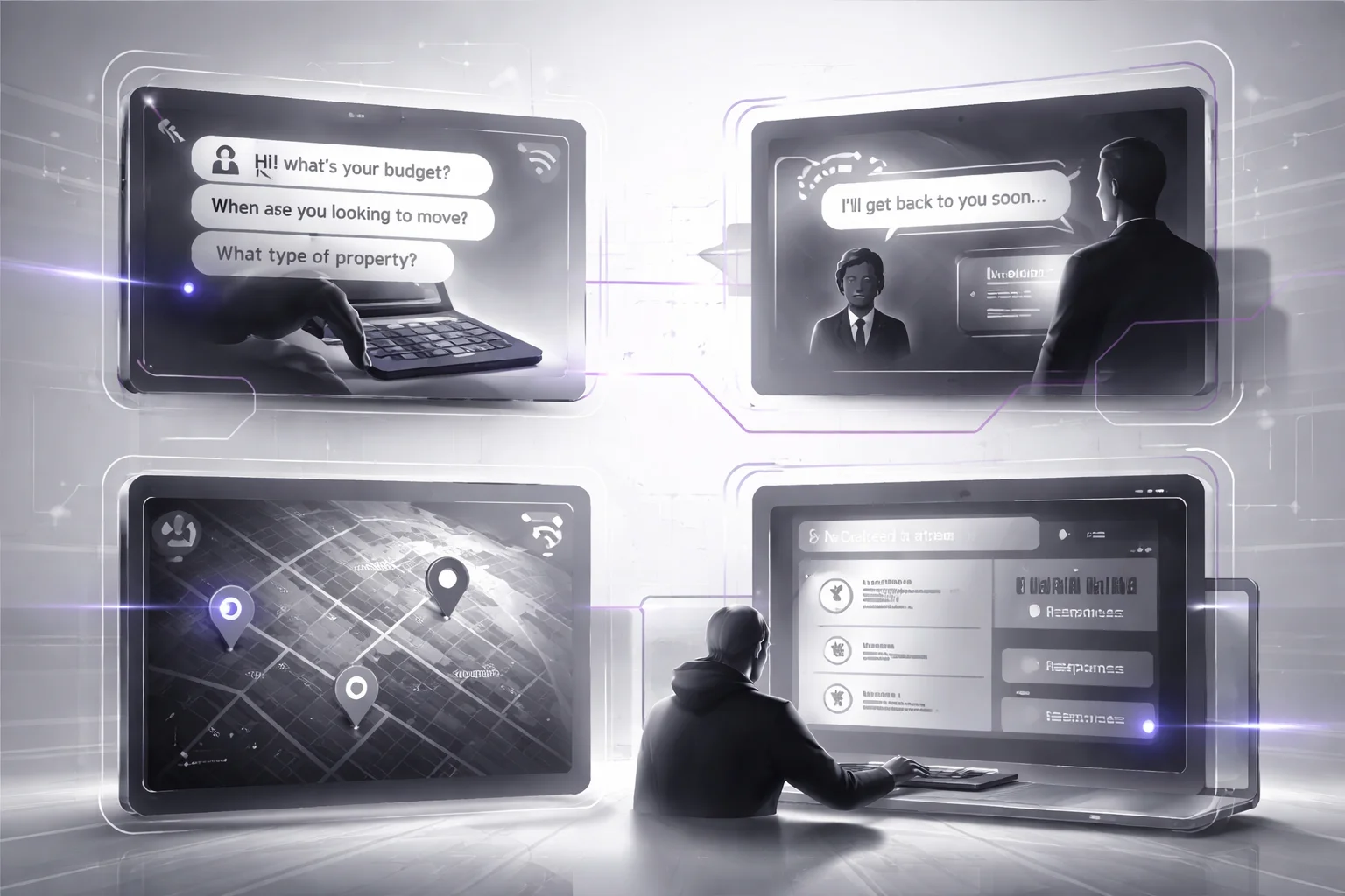 Real estate AI chatbot lead scoring integration with CRM