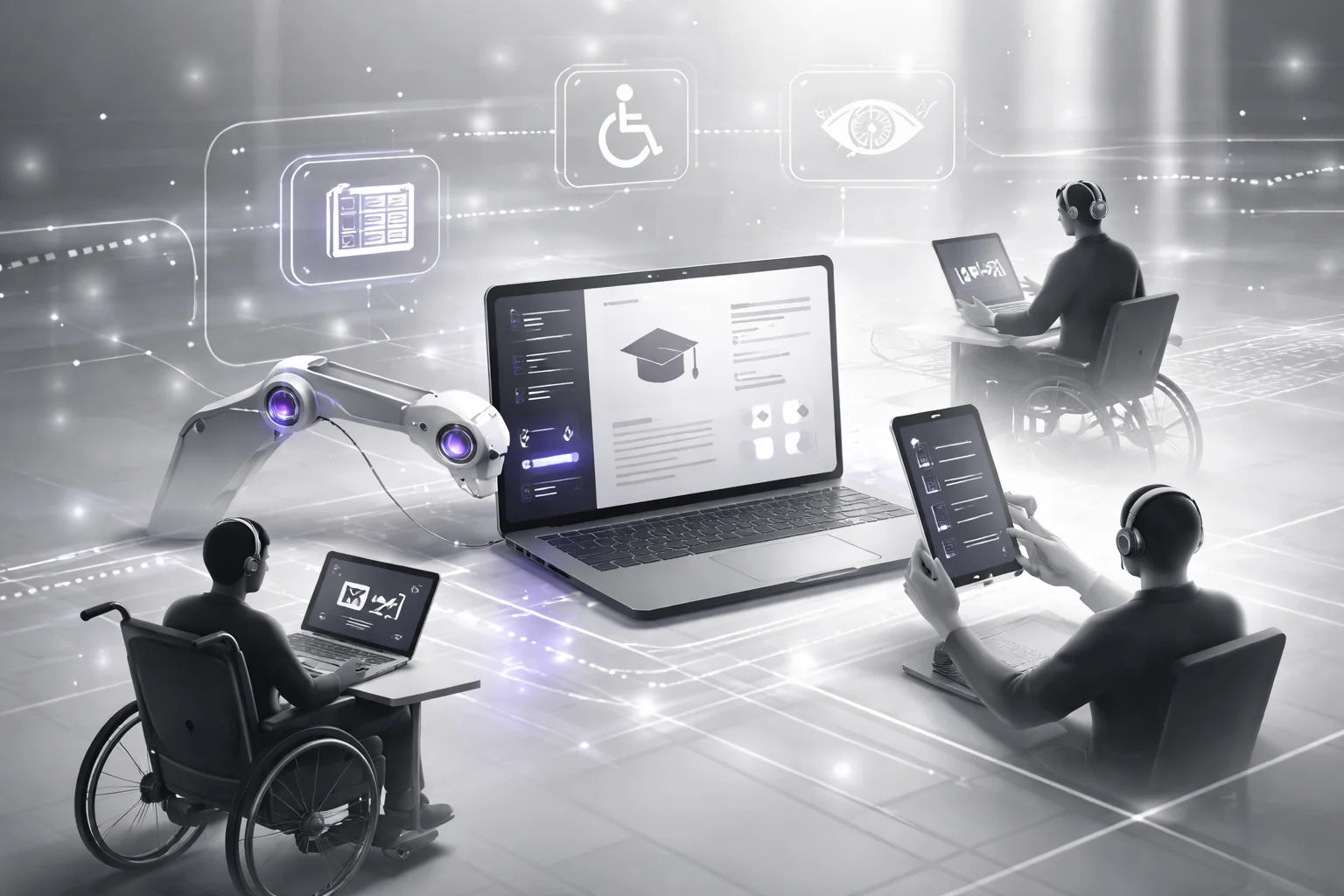 Accessible vs inaccessible education AI comparison