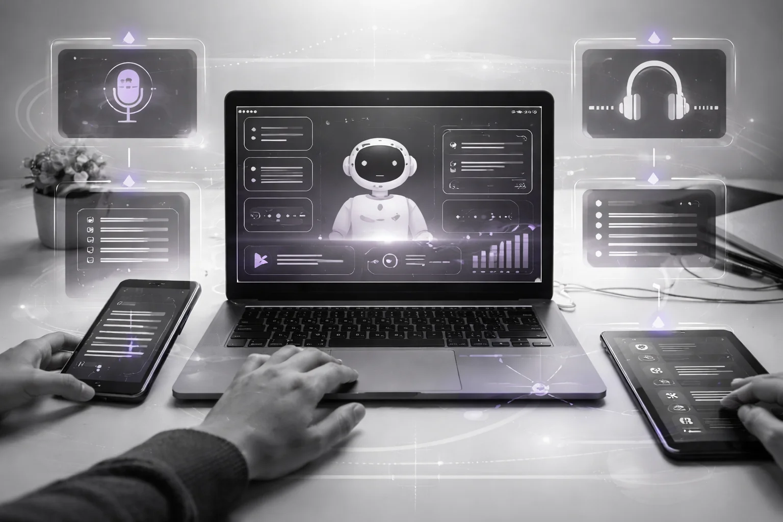 Inclusive AI tutor interface with accessibility controls