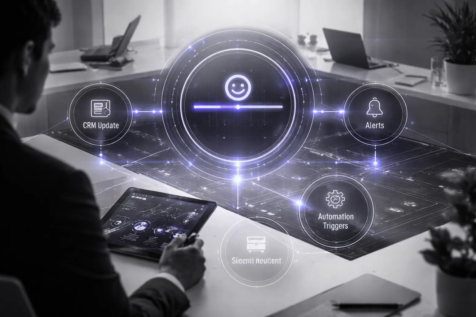 Sentiment analysis triggering business workflows