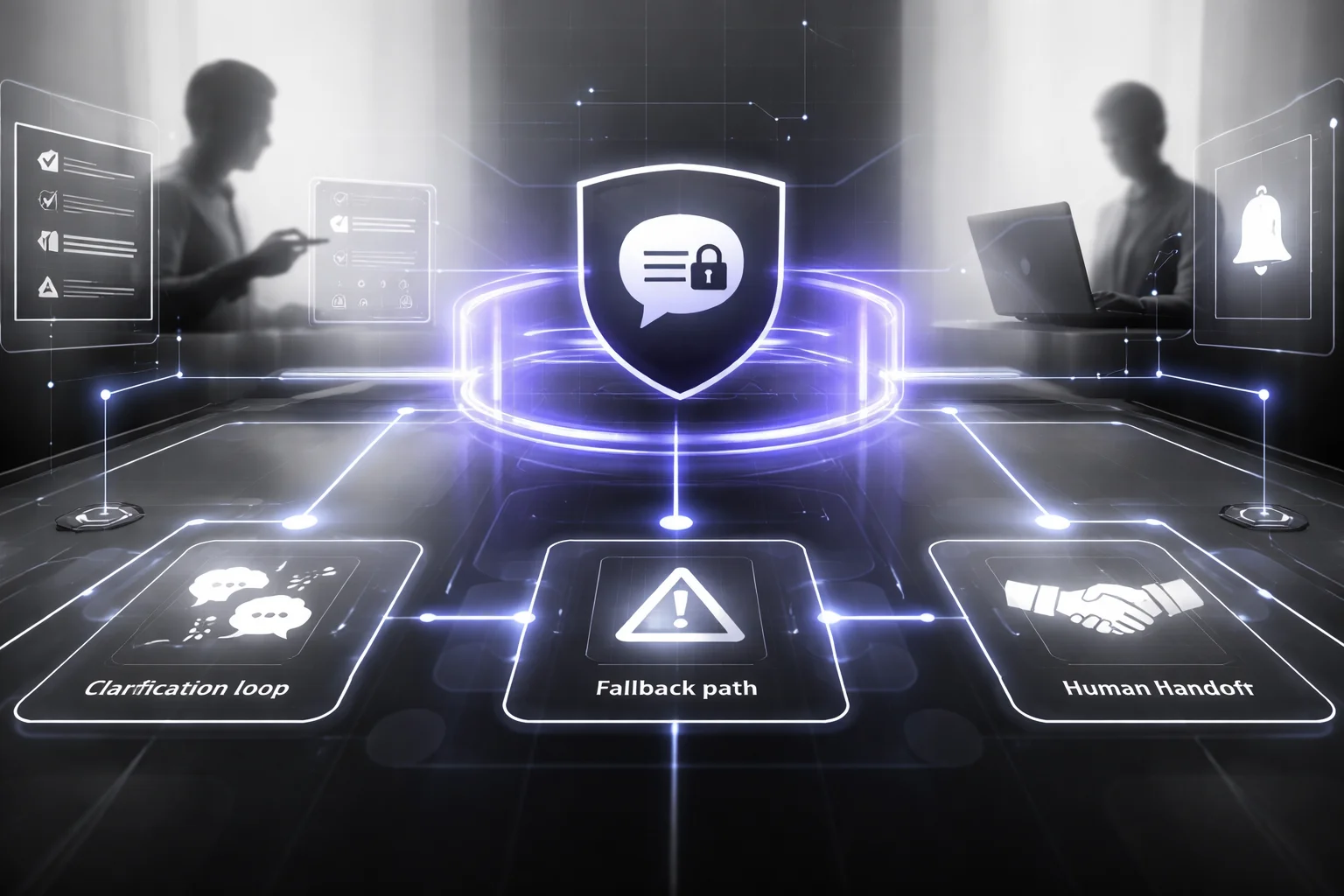 Conversation design patterns for safe GPT chatbot interactions