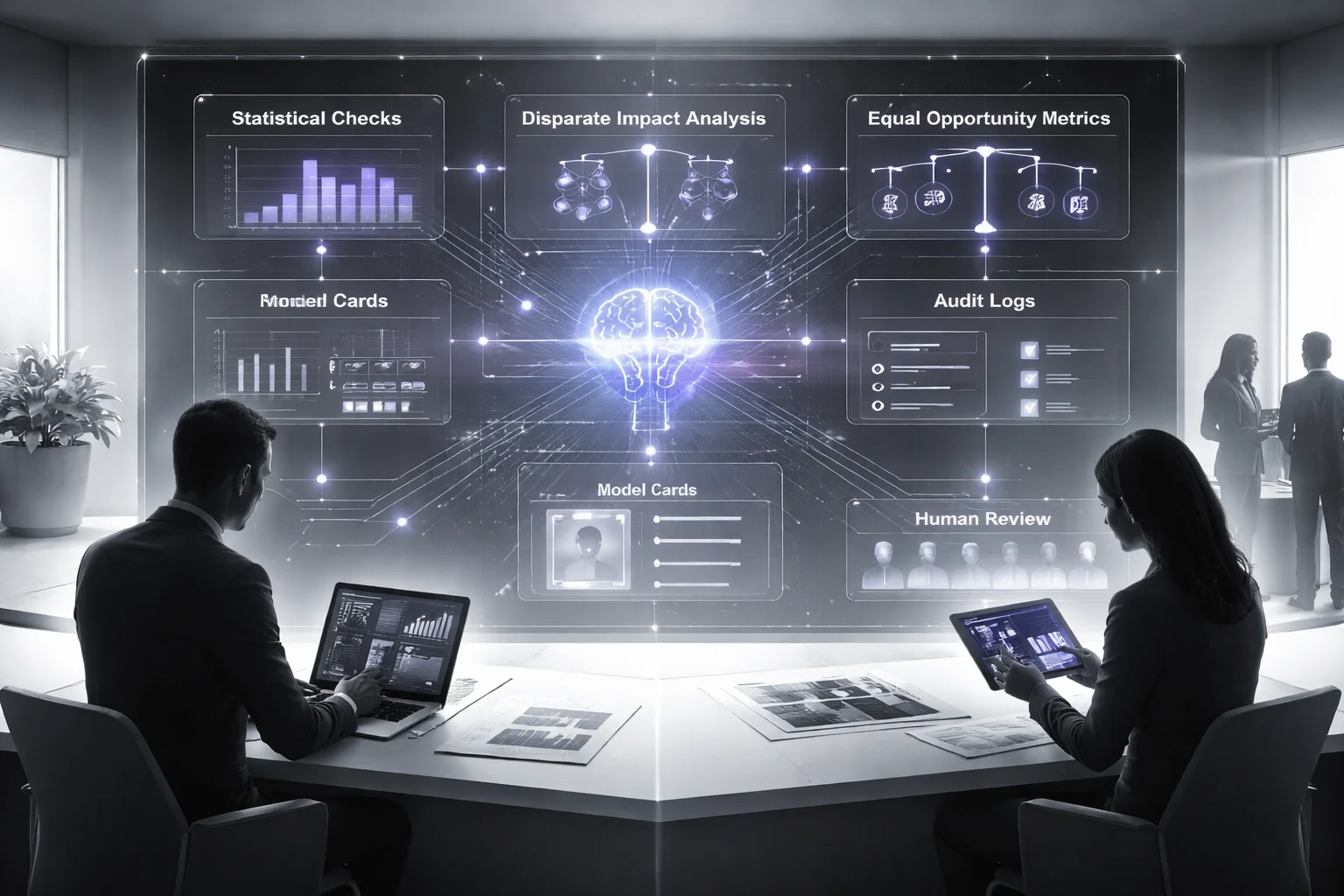 Bias detection workflow for AI HR automation